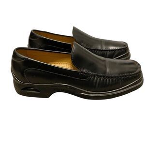 Cole Haan NikeAir Dress Loafers Men 7.5M EU 40.5 Black Leather Office Business